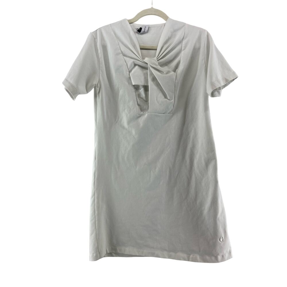 Carven White Twist Front Dress Size Medium